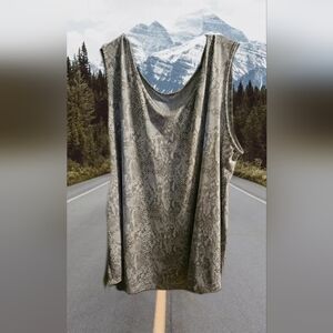 Snake skin print tank plus sized